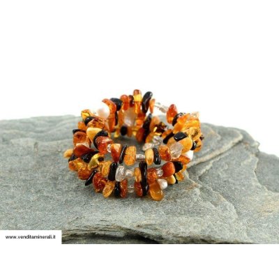 Bracciale in ambra con perle