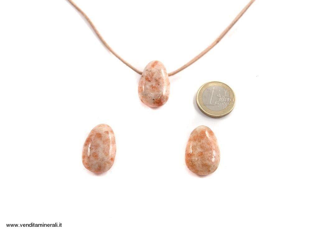 Ciondolo a goccia sunstone