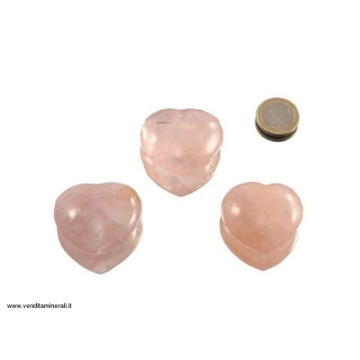Cuore di quarzo rosa
