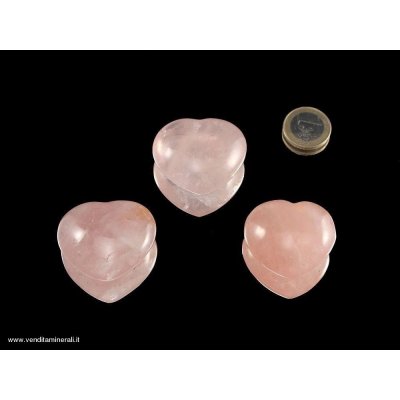 Cuore di quarzo rosa
