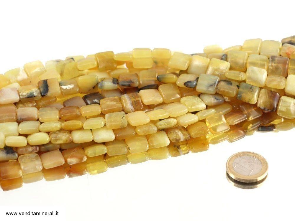 Filo di catena a forma di rettangolo in opale