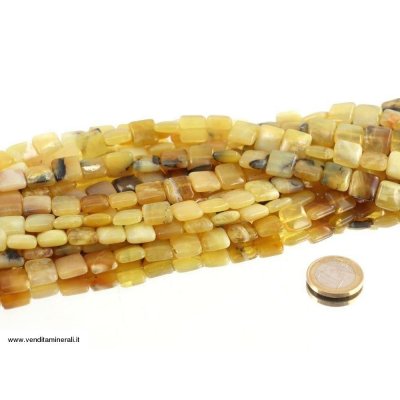 Filo di catena a forma di rettangolo in opale