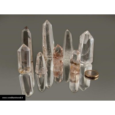 Lotto di 41 pezzi di cristalli di roccia lucidati - Madagascar