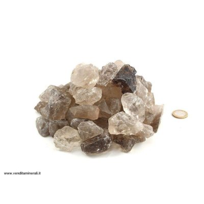 Quarzo fume' - piccole pietre grezze (2-5 cm) - 1 kg
