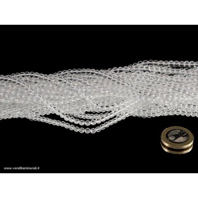 Cristallo di rocca - filo a sfere 4 mm
