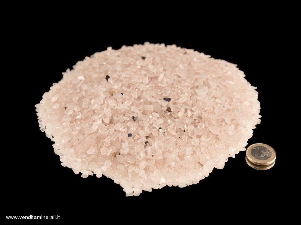 Pietre macinate al quarzo rosa 0,5 kg - B-Qual