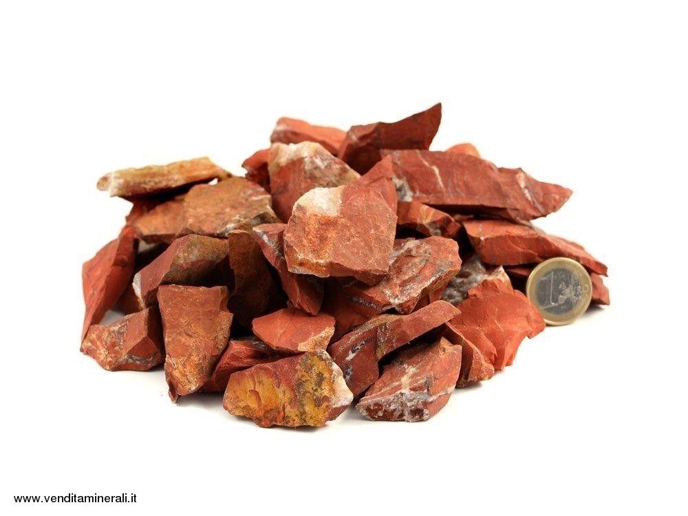 Diaspro rosso - piccole pietre grezze (2-5 cm) - 1 kg