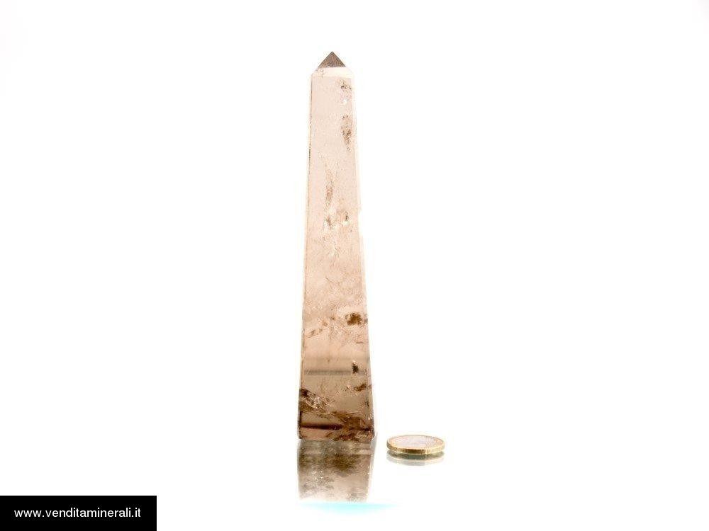 Obelisco di quarzo fume'