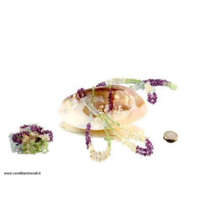 Lunga catena schegge multicolore a 4 colori