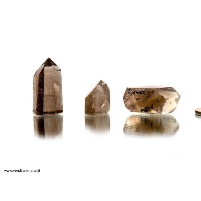 Quarzo fume' con rutilo- 3 pezzi