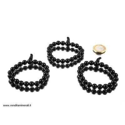 Bracciale nero di tormalina - 1 pezzo