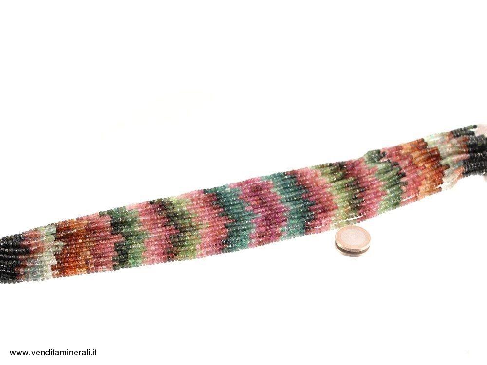 Tormalina multicolore sfaccettata