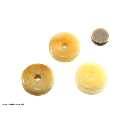 Calcite gialla a forma di ciambella - 40 mm