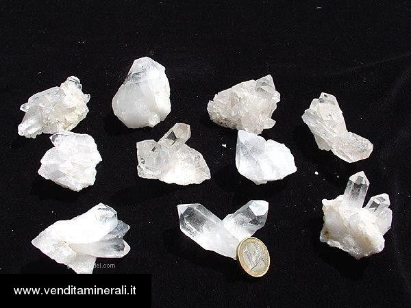 Agglomerati in cristallo di rocca qualita' A - mini 1 kg