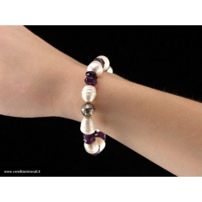 Braccialetto di perline di ametista