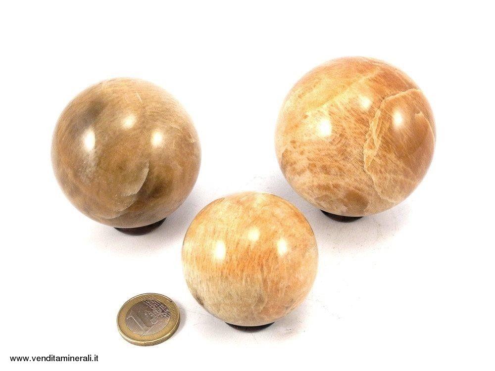 Sfere di feldspato di microlina - 0,5 kg