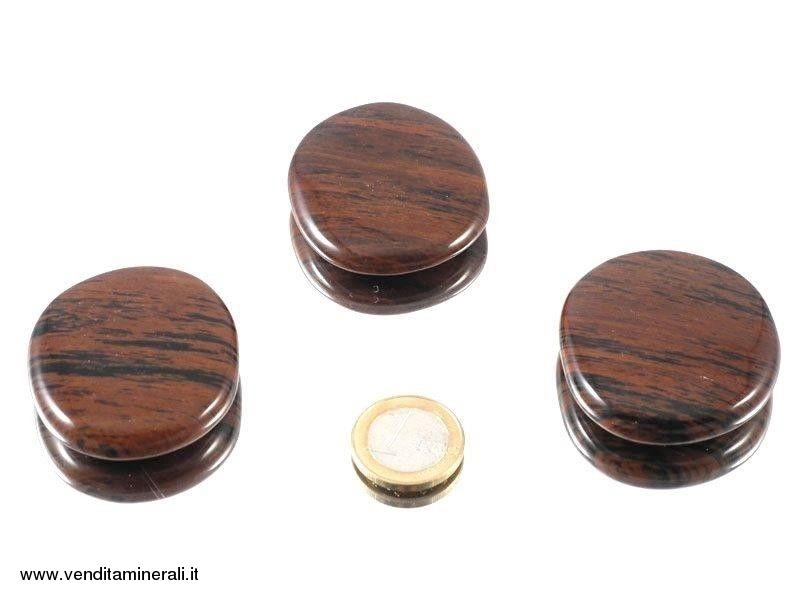 Pietra tascabile in ossido di mogano - 1 pezzo