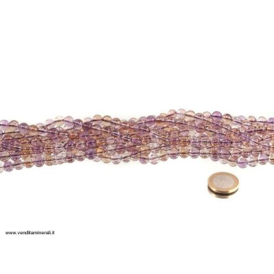 Filo della catena con sfere di Ametrine da 8 mm