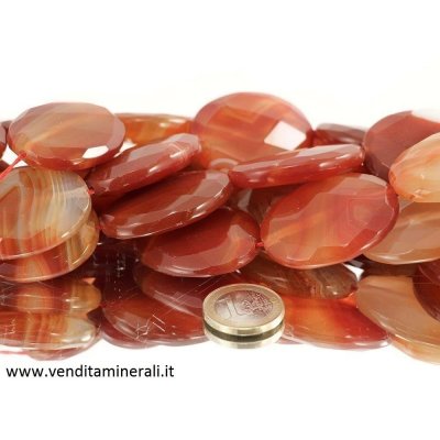 Collana ellittica di Corniola formato XL