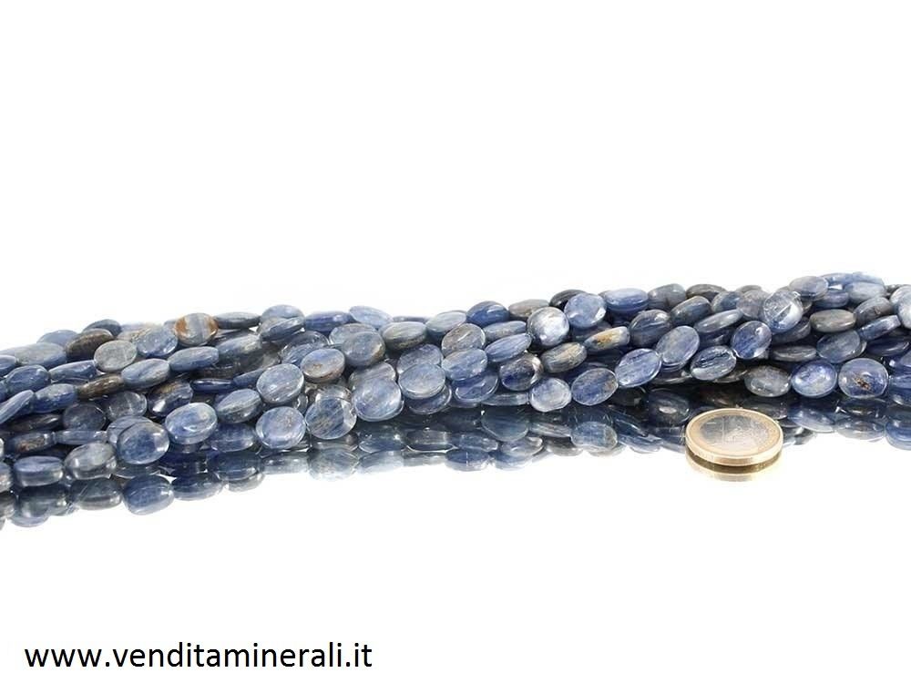 Collana ovale di cianite (disthen)
