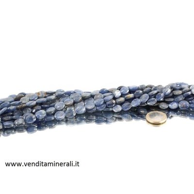 Collana ovale di cianite (disthen)