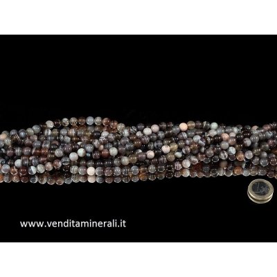Collana in agata del Botswana da 8 mm di diametro