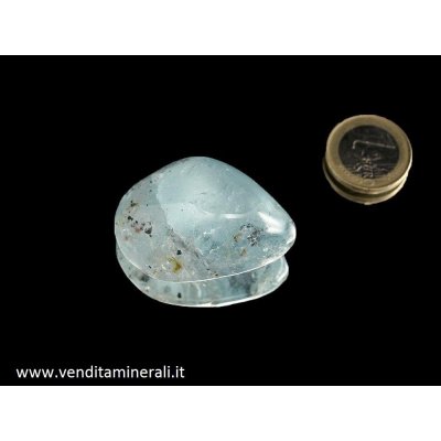 Topazio blu pietra burattata