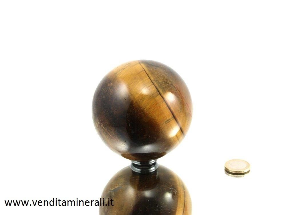 Palla a forma di occhio di tigre 6,5 cm di diametro