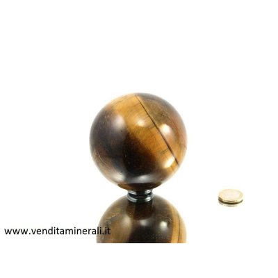 Palla a forma di occhio di tigre 6,5 cm di diametro