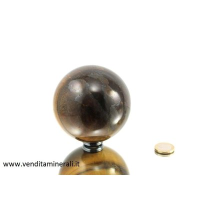 Palla a forma di occhio di tigre 6,5 cm di diametro