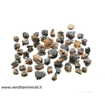 Cristallo di rutilo con ematite - 50 pezzi