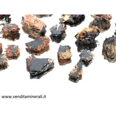 Cristallo di rutilo con ematite - 50 pezzi