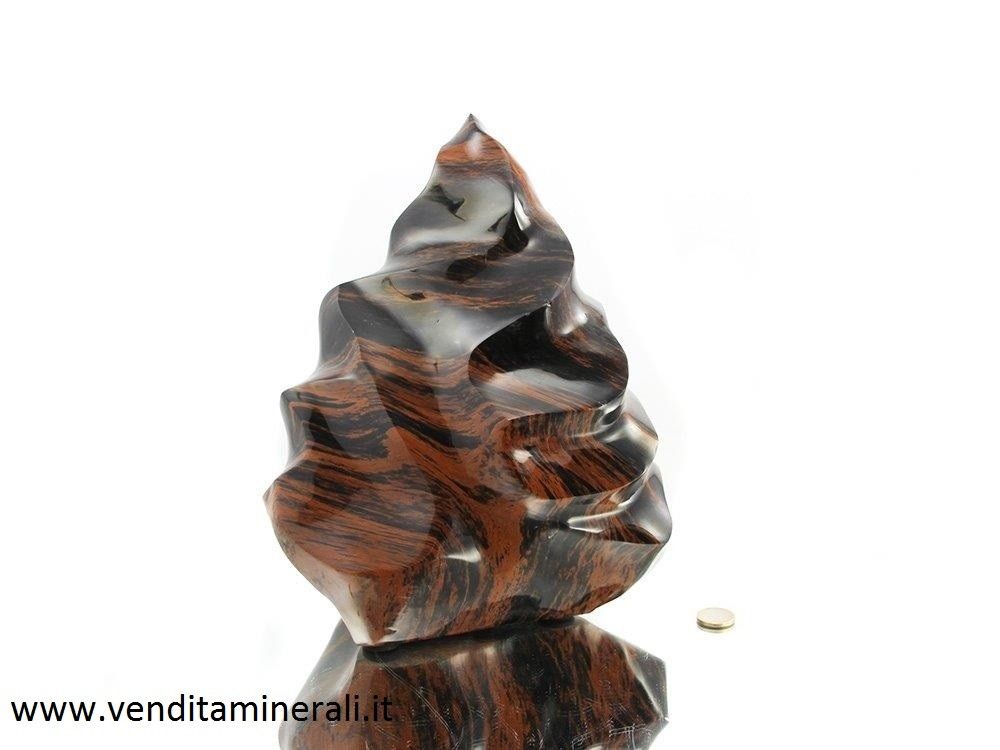 Mogano a forma di fiamma