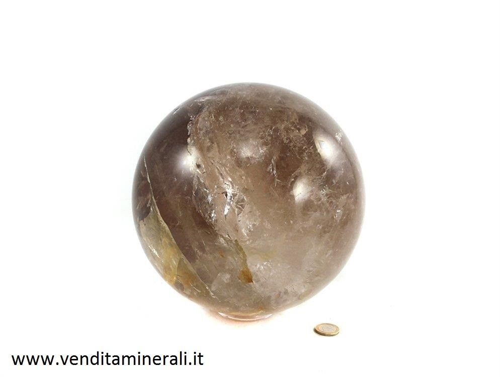 Grande sfera al quarzo fume' formato XL (qualita' B)