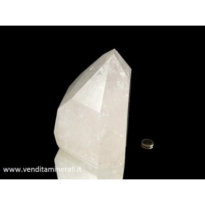 Cristallo di rocca con impronta