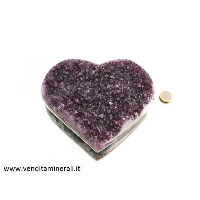 Ametista in cristallo a forma di cuore