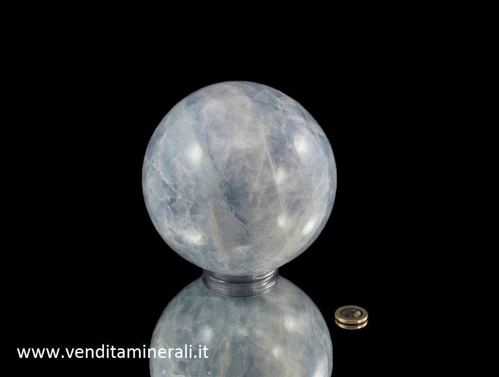 Sfera di calcite blu