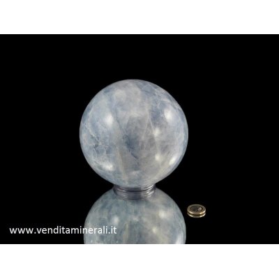 Sfera di calcite blu