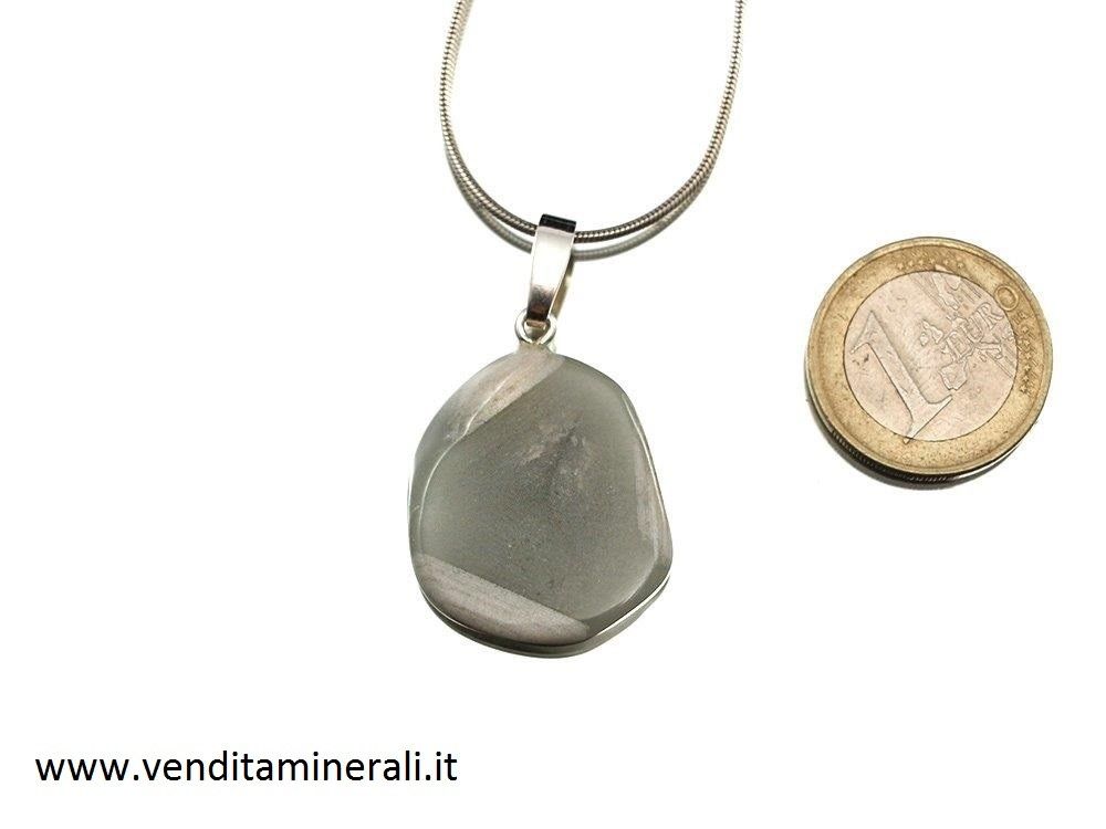 Quarzo con occhiello in argento 925