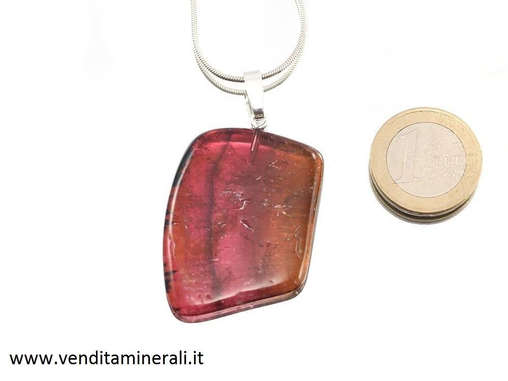 Tormalina multicolore - argento 925