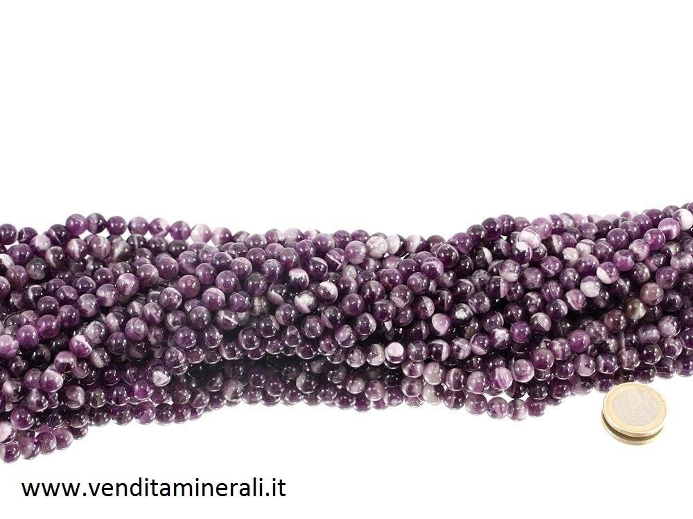 Collana di ametista da 8mm