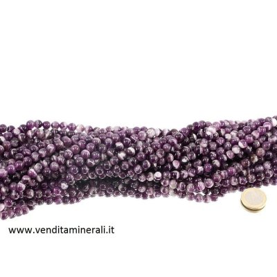 Collana di ametista da 8mm