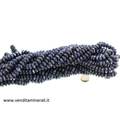 Collana di rondelle di sodalite