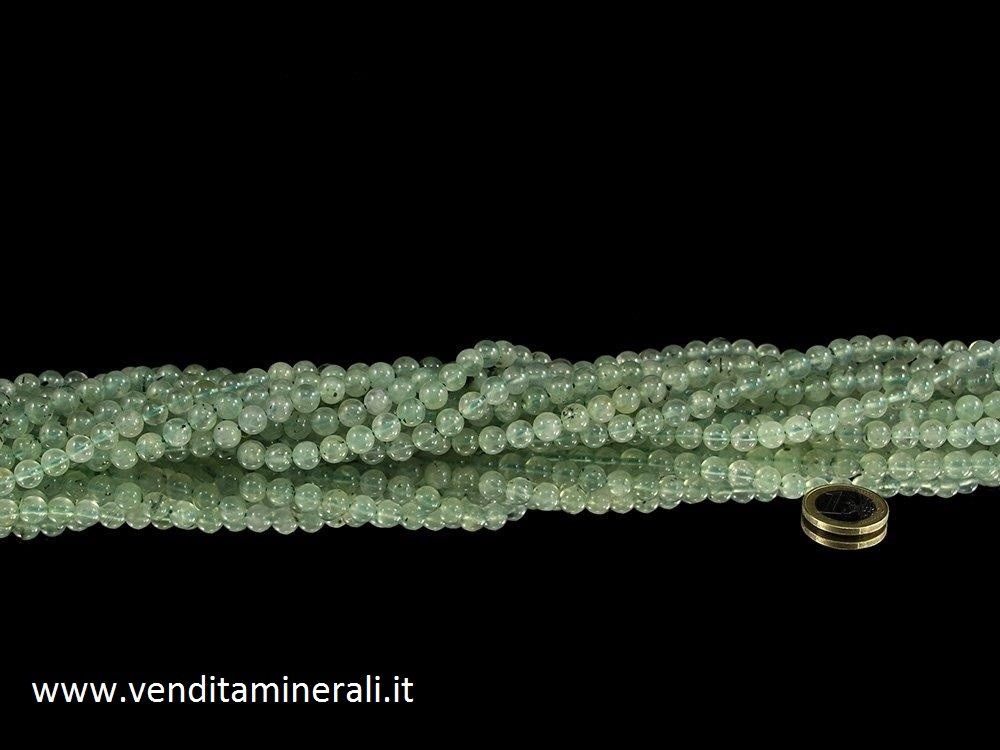 Collana fatta di Prenite "Prehnit" con pietre da 8 mm