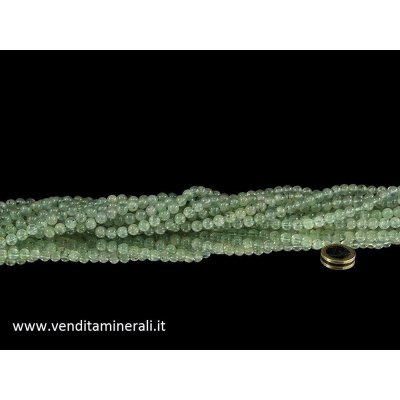 Collana fatta di Prenite "Prehnit" con pietre da 8 mm