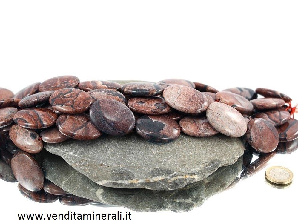 Collana ellittica di diaspro