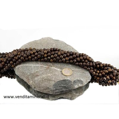 Collana di bronzo con sfere da 8 mm di diametro