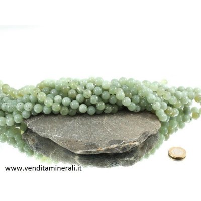 Collana di giada cinese da 12 mm