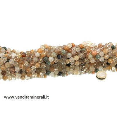 Collana sfaccettata multicolore