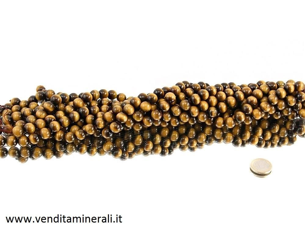 Filo per catena a forma di occhio di tigre 12 mm